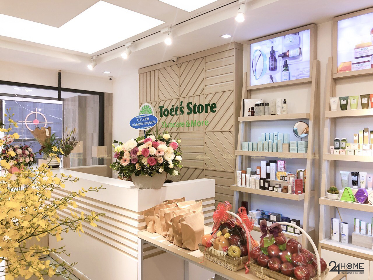 Thiết kế và thi công nội thất cửa hàng Toét’s Store – Skincare & More